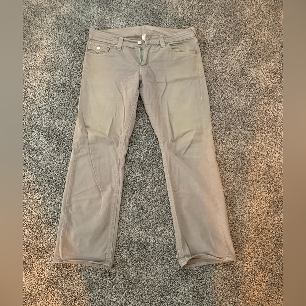 Super soft grey true religion pants